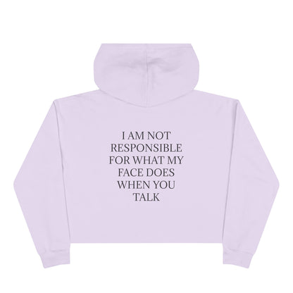 When You Talk Women's Crop Hoodie