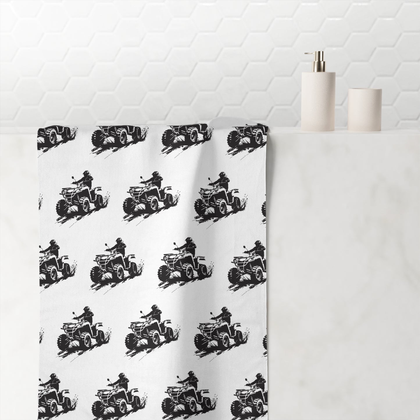 Slingin' Mud Quad Mink-Cotton  Beach Towel