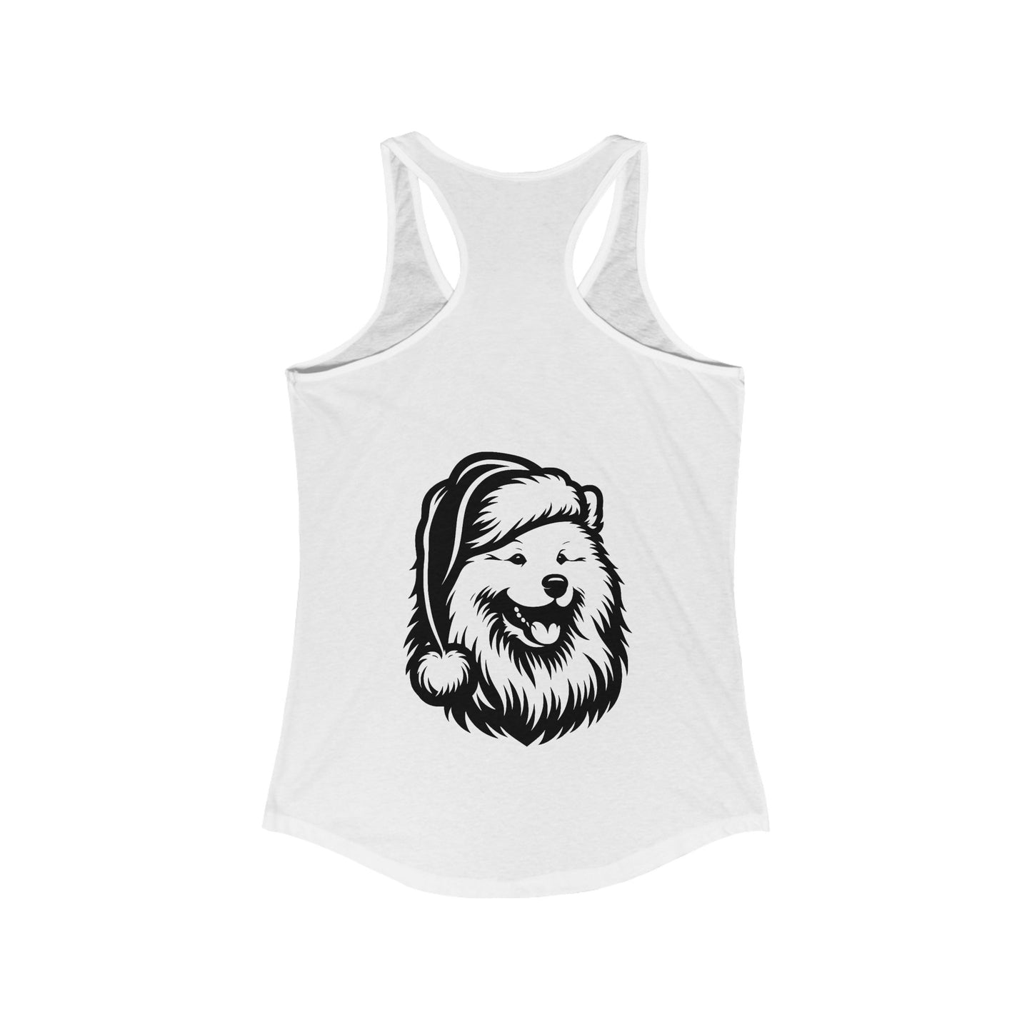 Santa Paws Samoyed Women's Racerback Tank