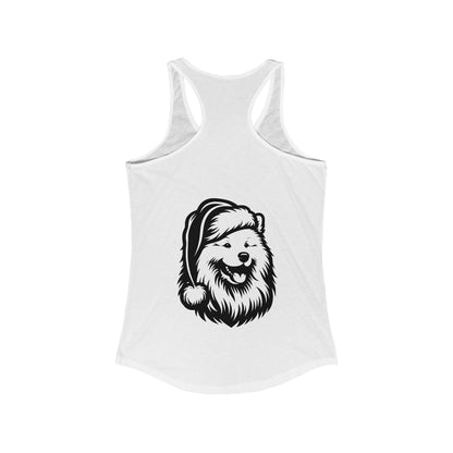 Santa Paws Samoyed Women's Racerback Tank