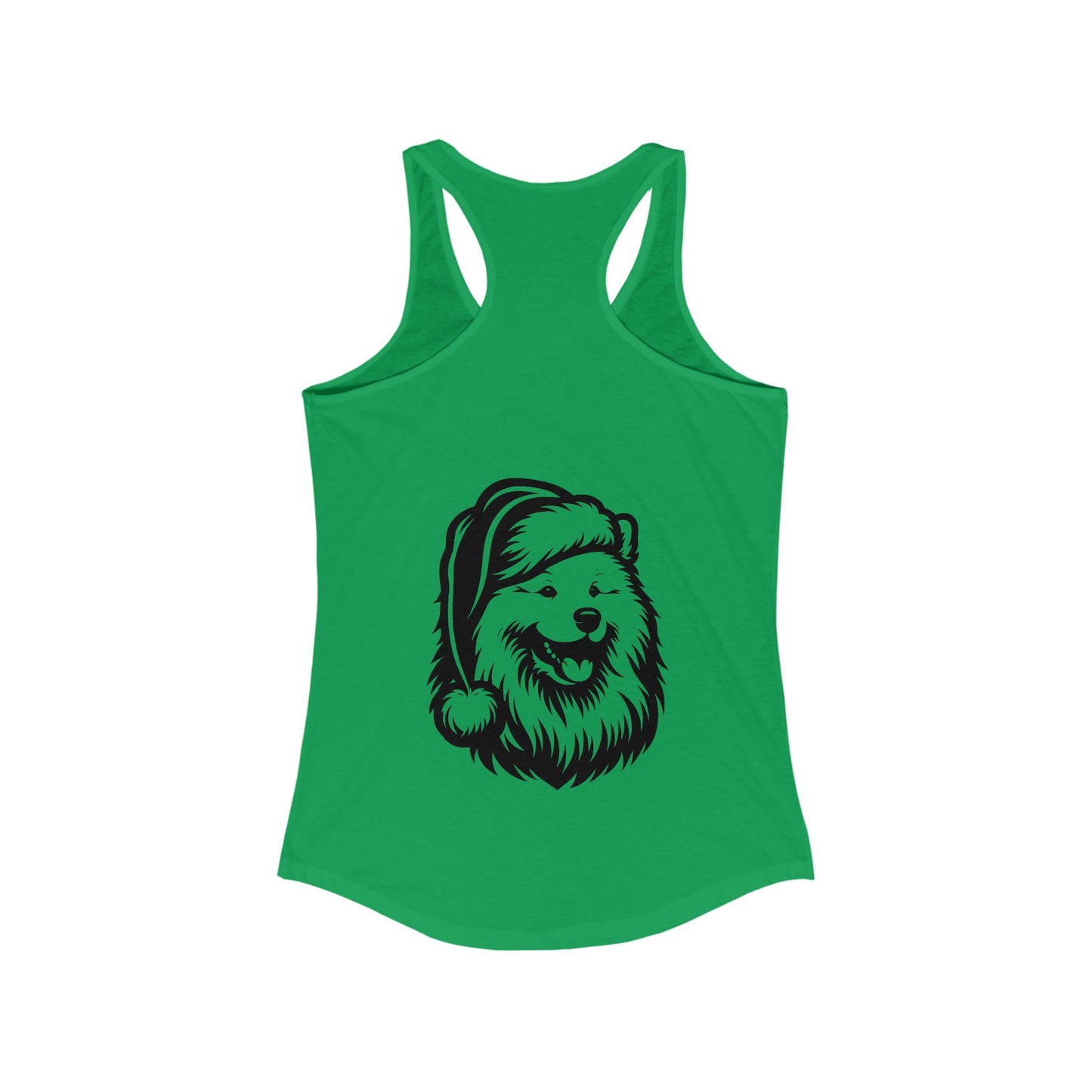 Santa Paws Samoyed Women's Racerback Tank