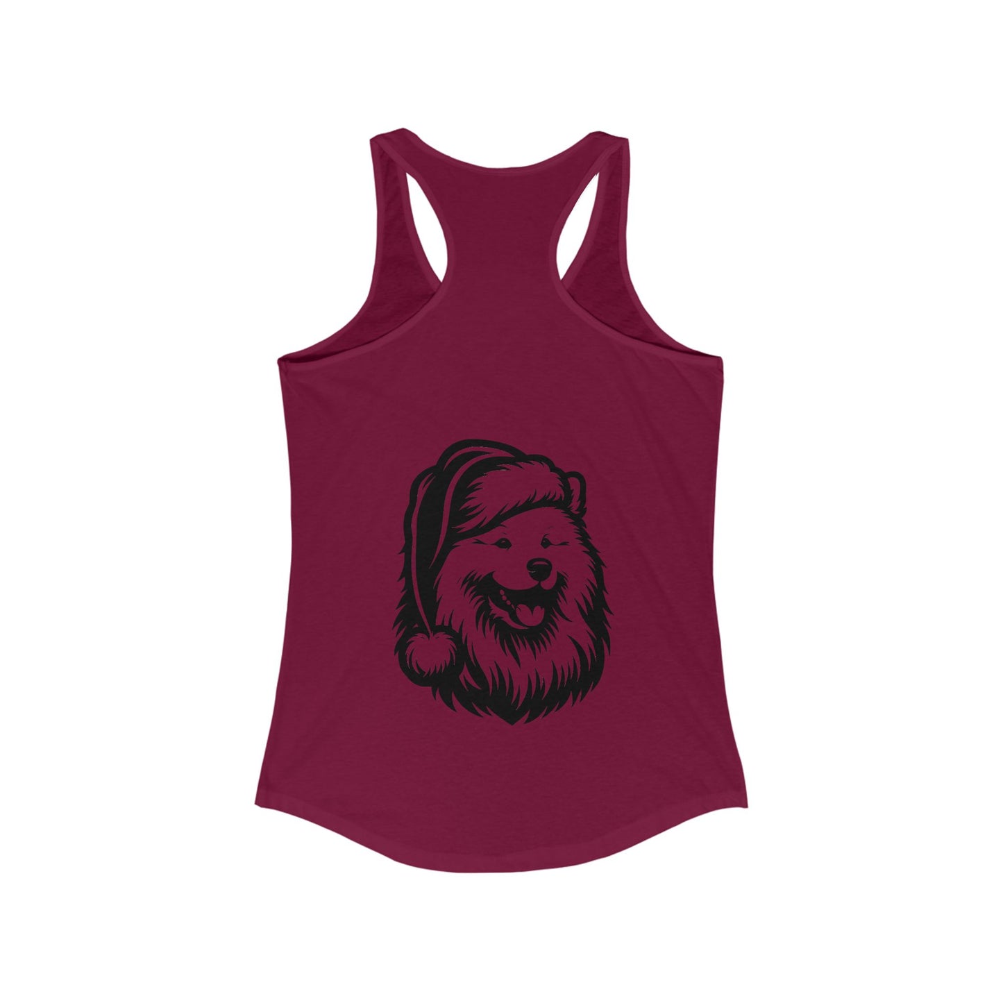 Santa Paws Samoyed Women's Racerback Tank
