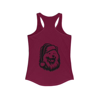 Santa Paws Samoyed Women's Racerback Tank