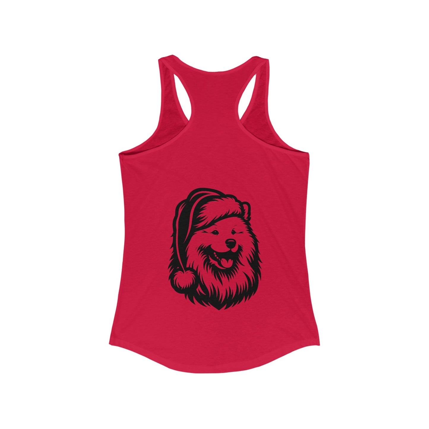 Santa Paws Samoyed Women's Racerback Tank