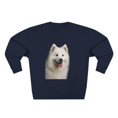 Samoyed Head Unisex Crewneck Sweatshirt