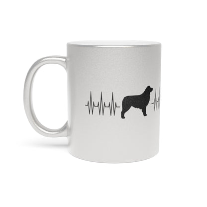 My Heart Beats For Aussies Metallic Coffee Mug