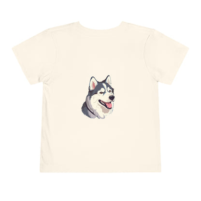 Malamute Head Toddler Unisex Short Sleeve Crewneck Tee