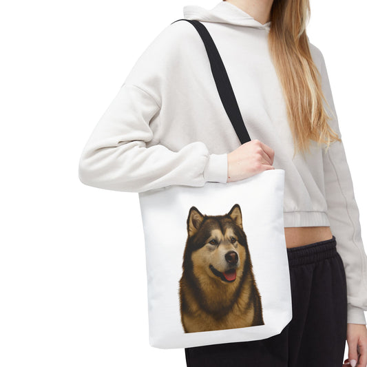 Malamute Head Tote Bag