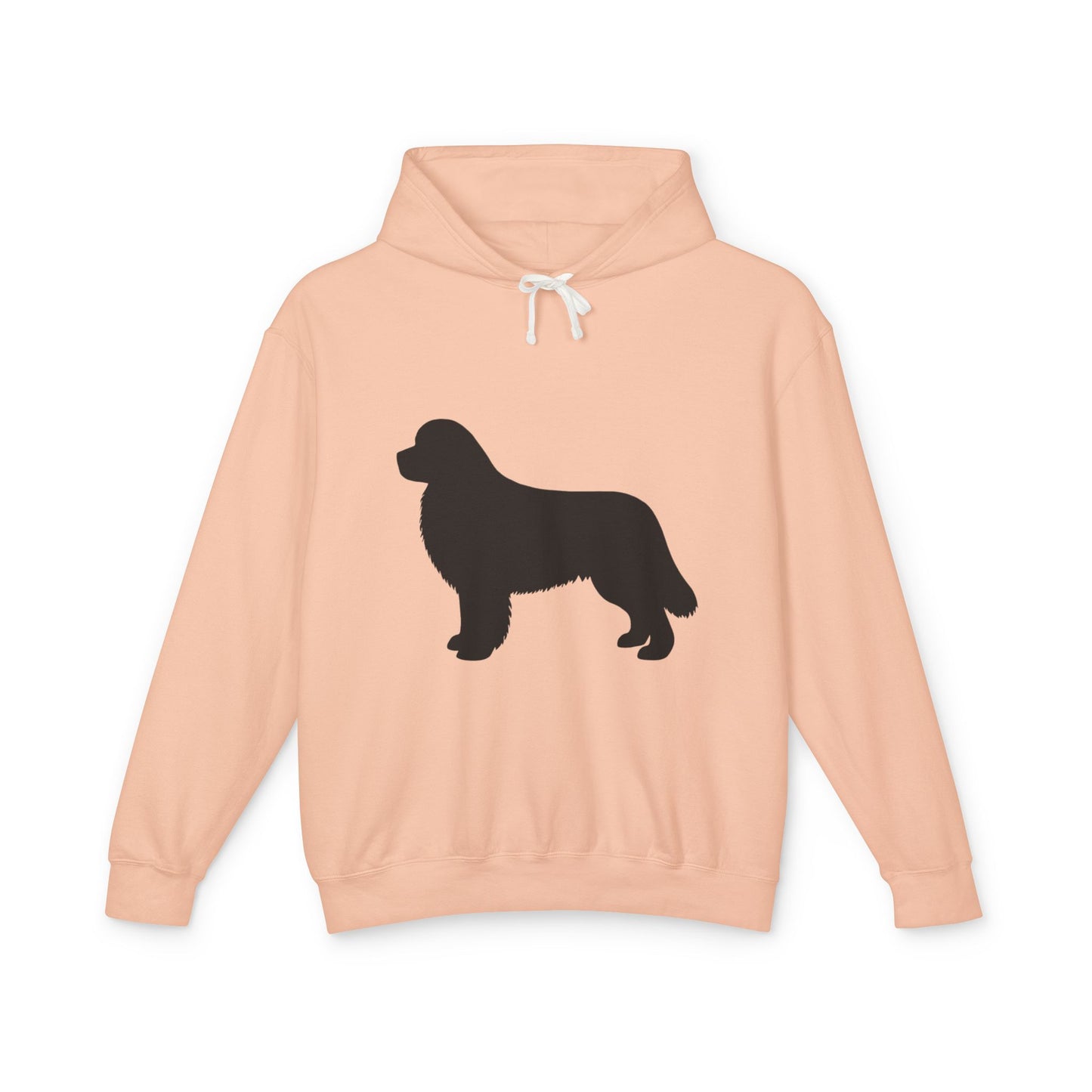 Newfie Silhouette Unisex Lightweight Hoodie