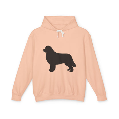 Newfie Silhouette Unisex Lightweight Hoodie