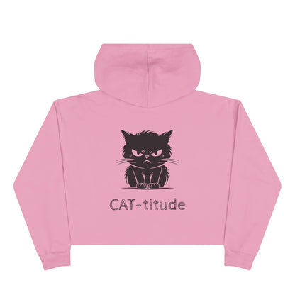 CAT-titude Women's Crop Hoodie