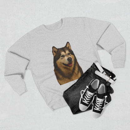 Malamute Head Unisex Crewneck Sweatshirt