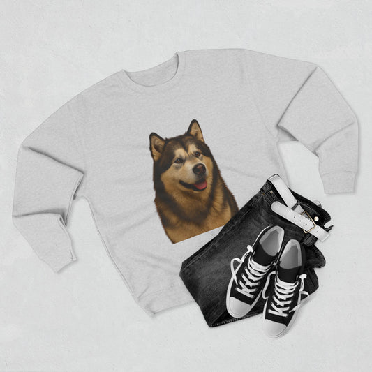 Malamute Head Unisex Crewneck Sweatshirt