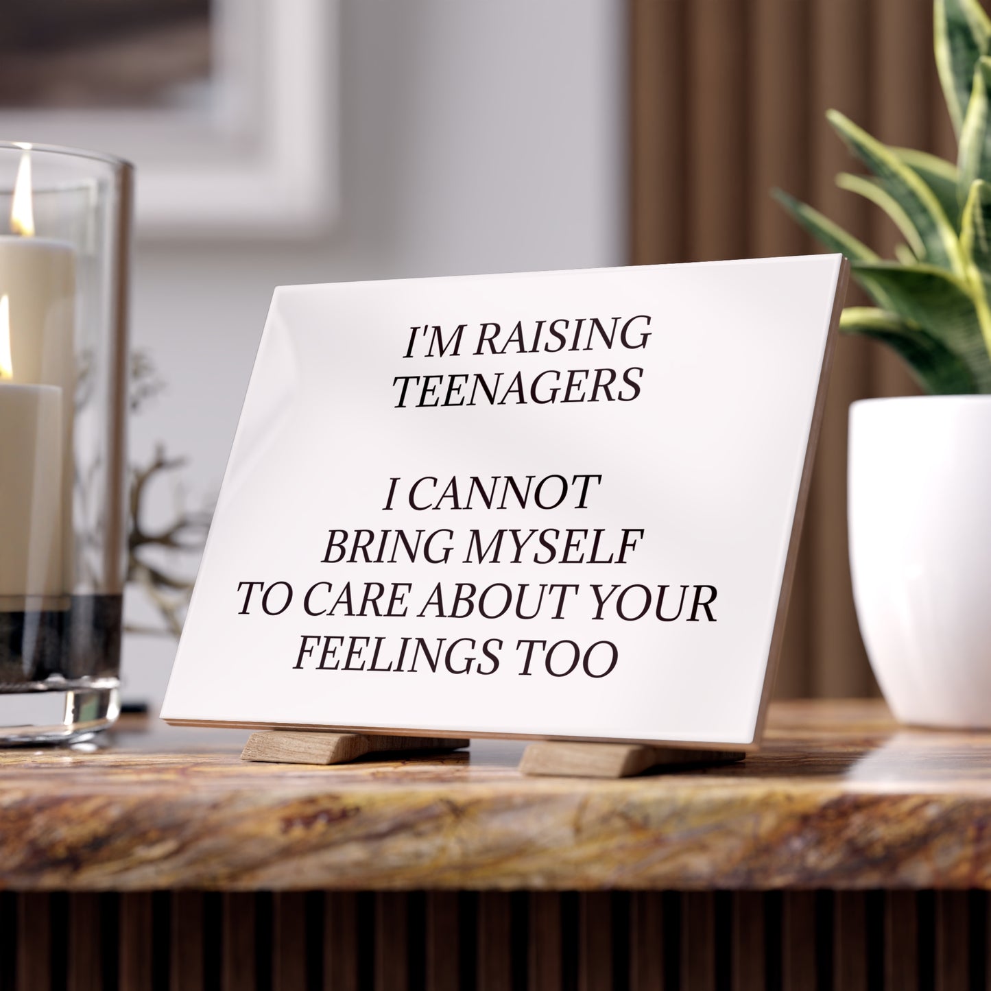 Raising Teenagers Ceramic Photo Tile