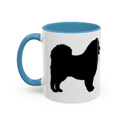 Samoyed Silhouette 2-Tone Coffee Mug