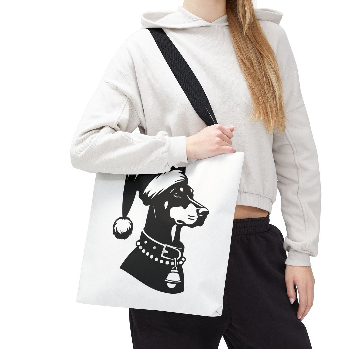 Santa Paws Doberman Tote Bag