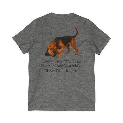 Tracking You Unisex Short Sleeve V-Neck Tee