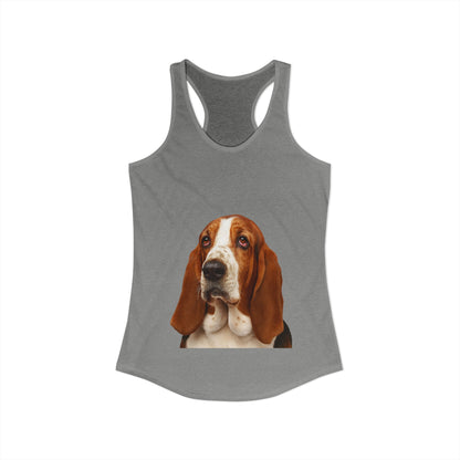 Basset Head Women's Racerback Tank