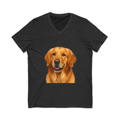 Golden Head Unisex Short Sleeve V-Neck Tee