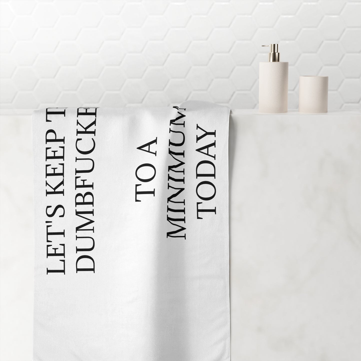 Dumbfuckery Mink-Cotton  Beach Towel