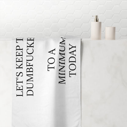 Dumbfuckery Mink-Cotton  Beach Towel