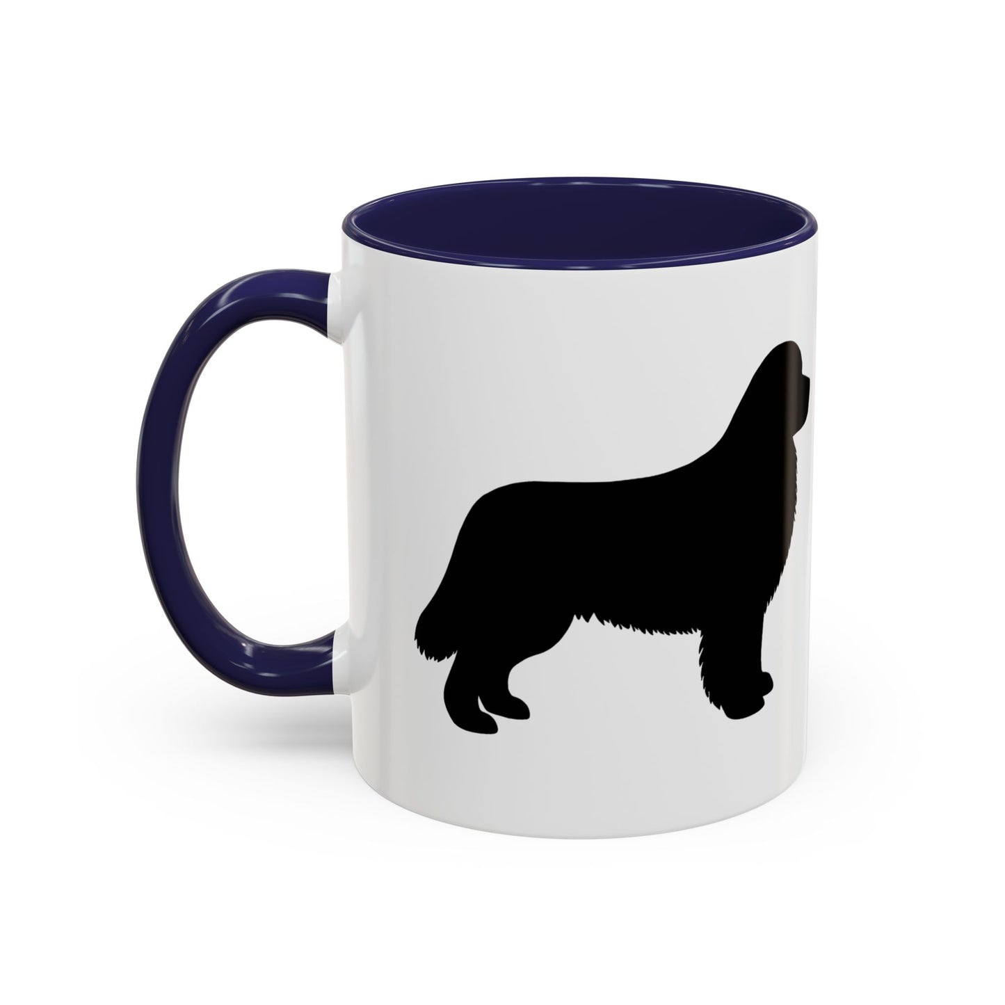 Newfie Silhouette 2-Tone Coffee Mug