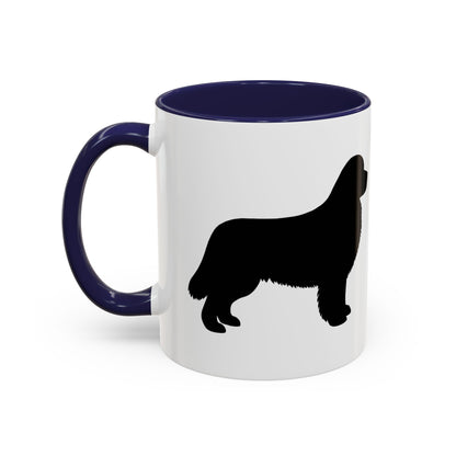Newfie Silhouette 2-Tone Coffee Mug