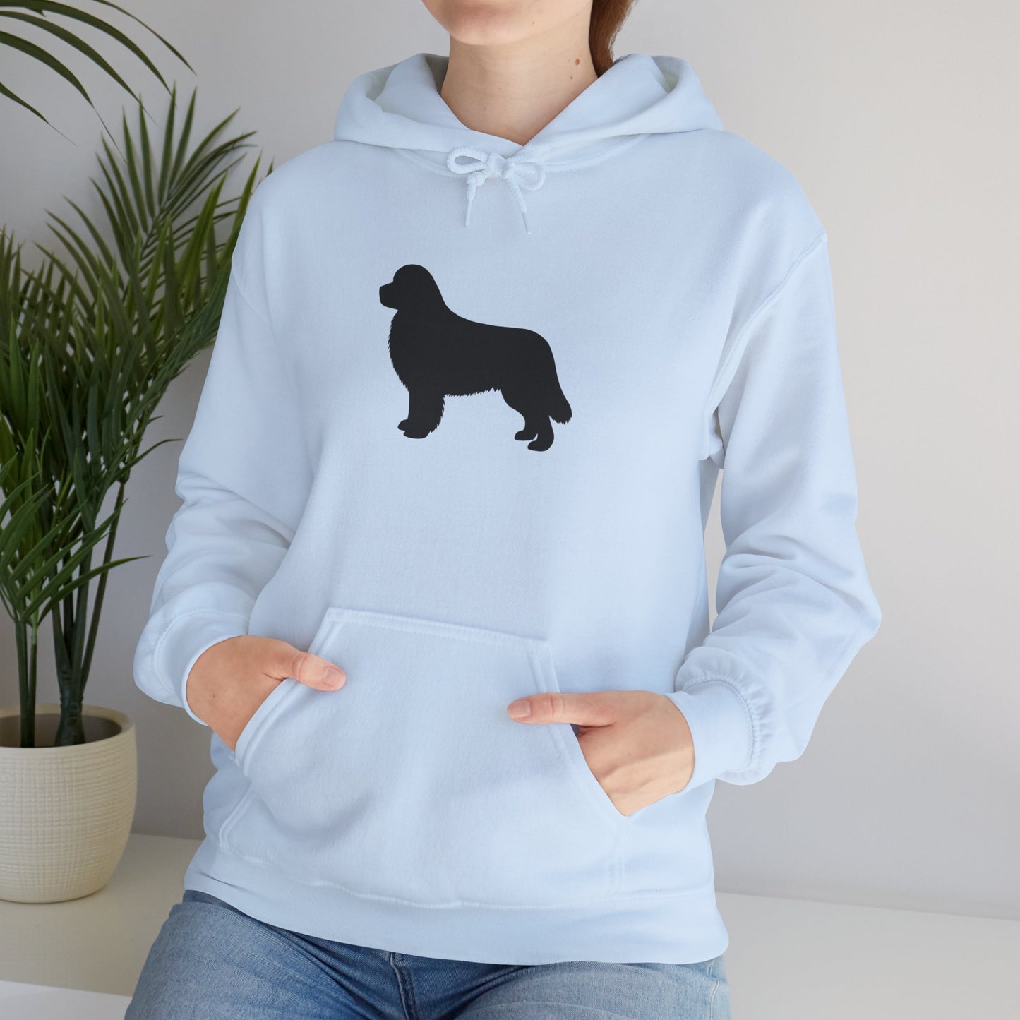 Newfie Silhouette Unisex Hoodie