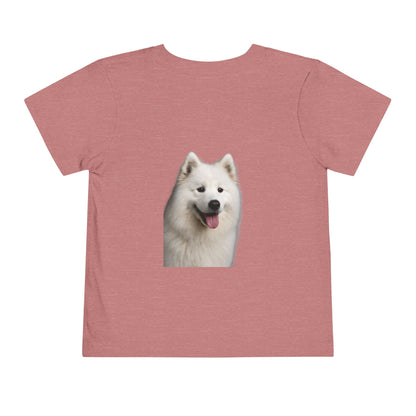 Samoyed Head Toddler Unisex Short Sleeve Crewneck Tee