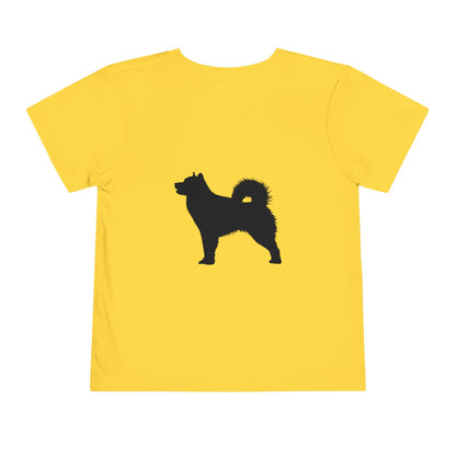 Malamute Silhouette Toddler Unisex Short Sleeve Crewneck Tee