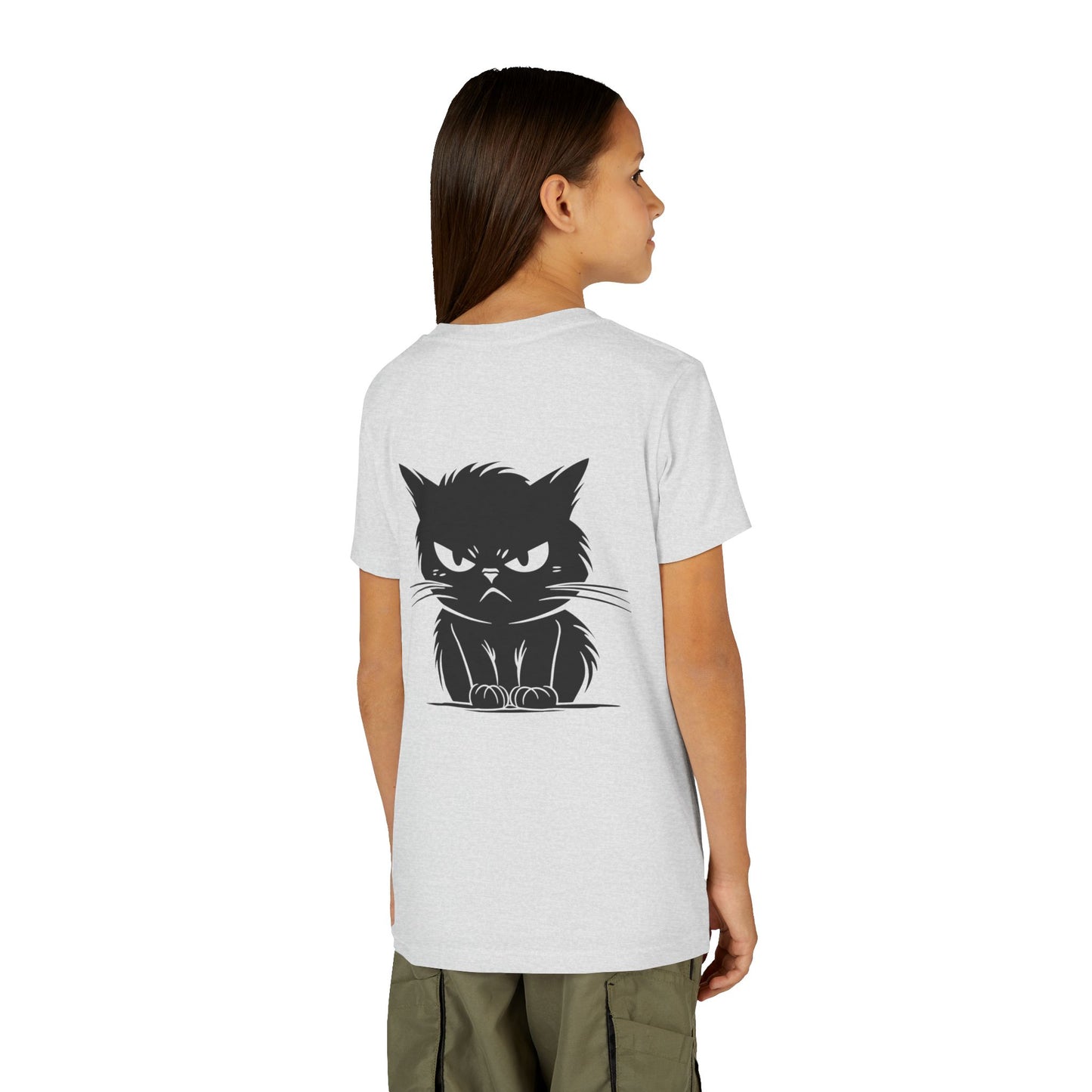 Angry Cat Youth Unisex Short Sleeve Crewneck Tee
