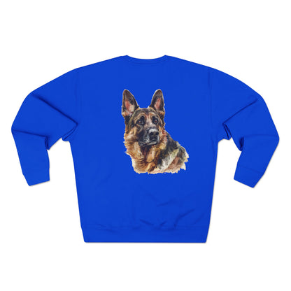 German Shepherd Head Unisex Crewneck Sweatshirt