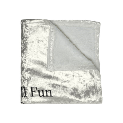Fun And Games Crushed Velvet Blanket
