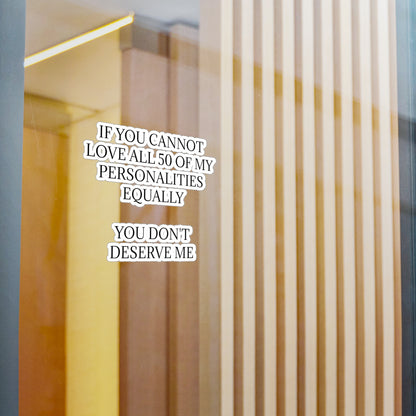 50 Personalities Vinyl Decal