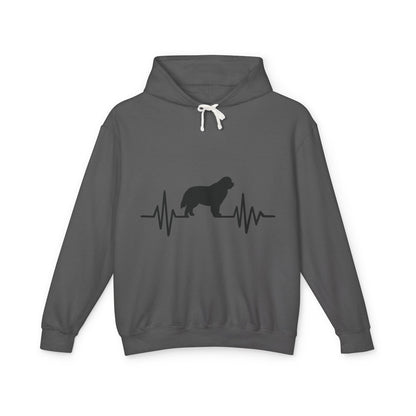 My Heart Beats For Newfies Unisex Lightweight Hoodie