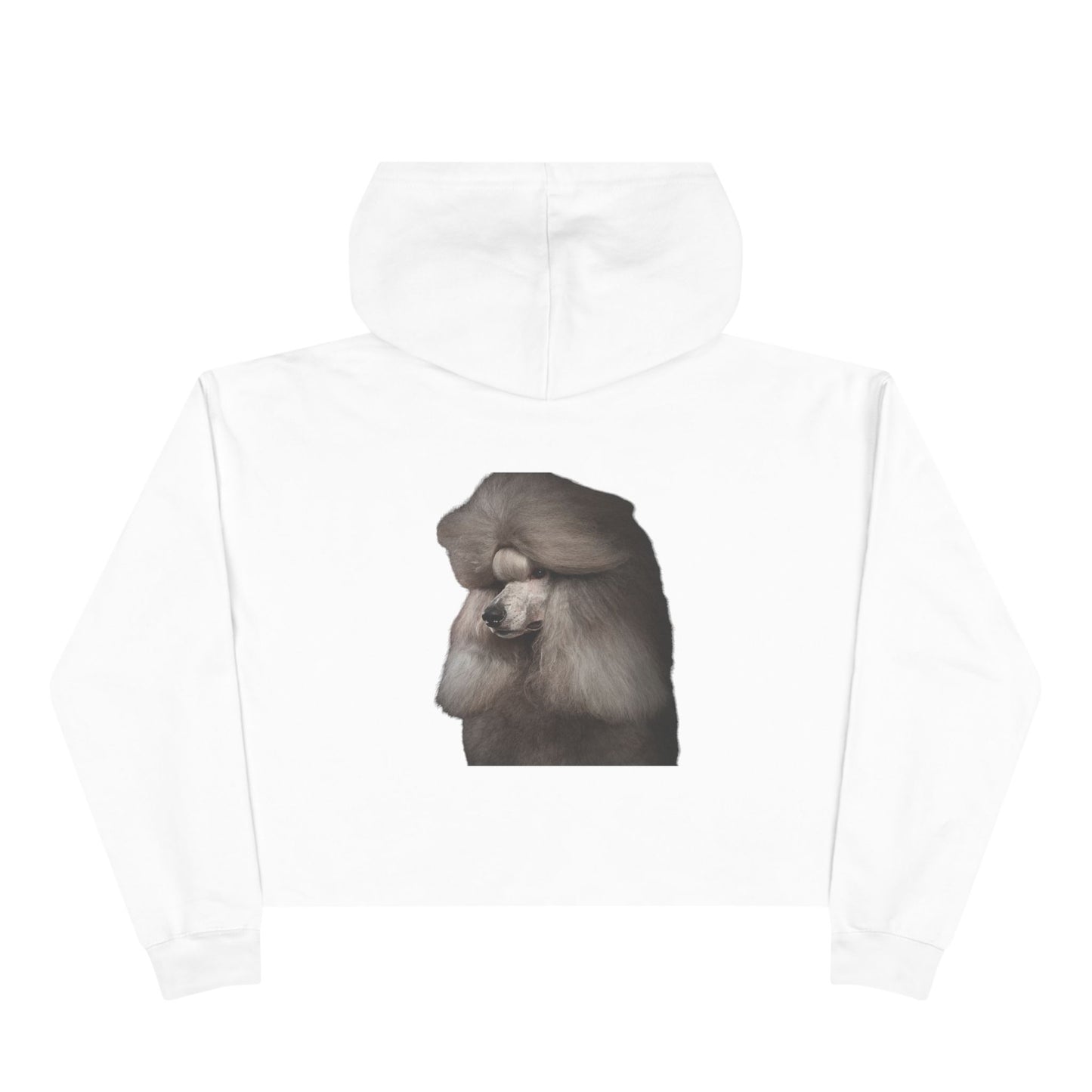 Poodle Head Women's Crop Hoodie