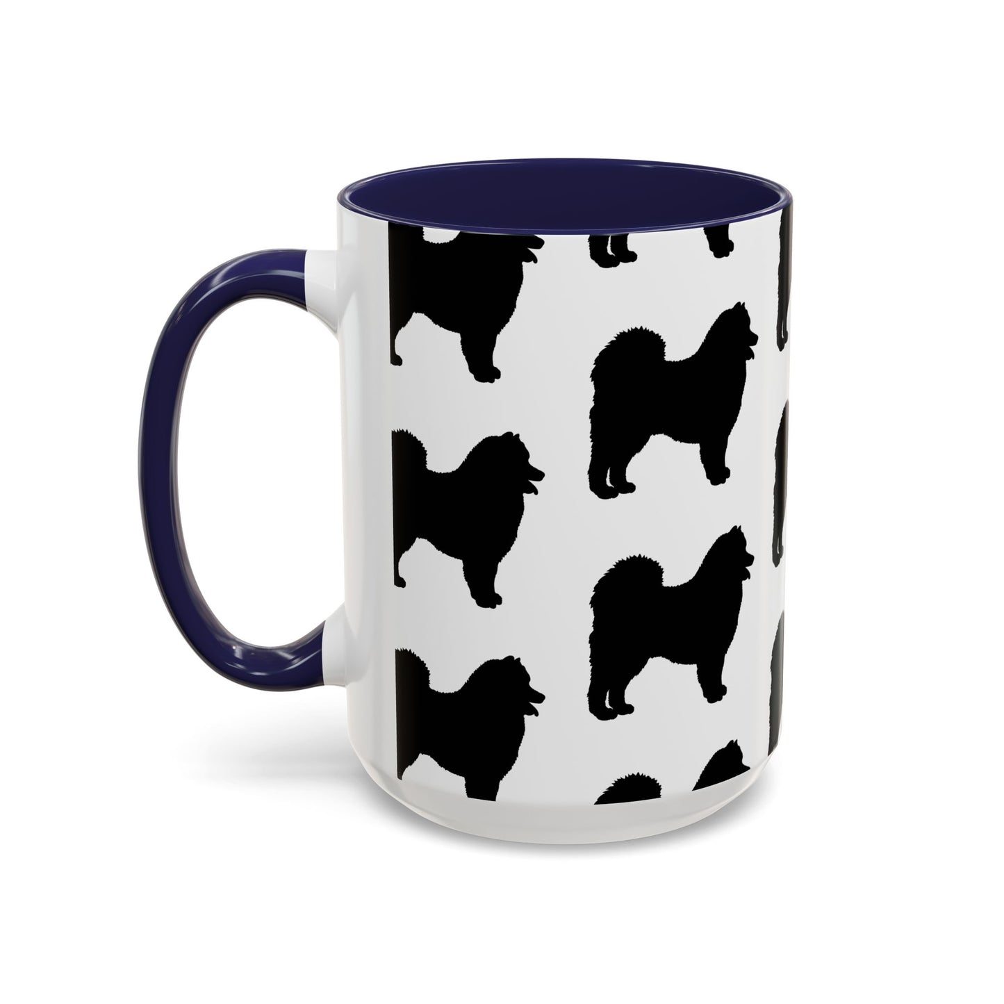 Samoyed Silhouette 2-Tone Coffee Mug