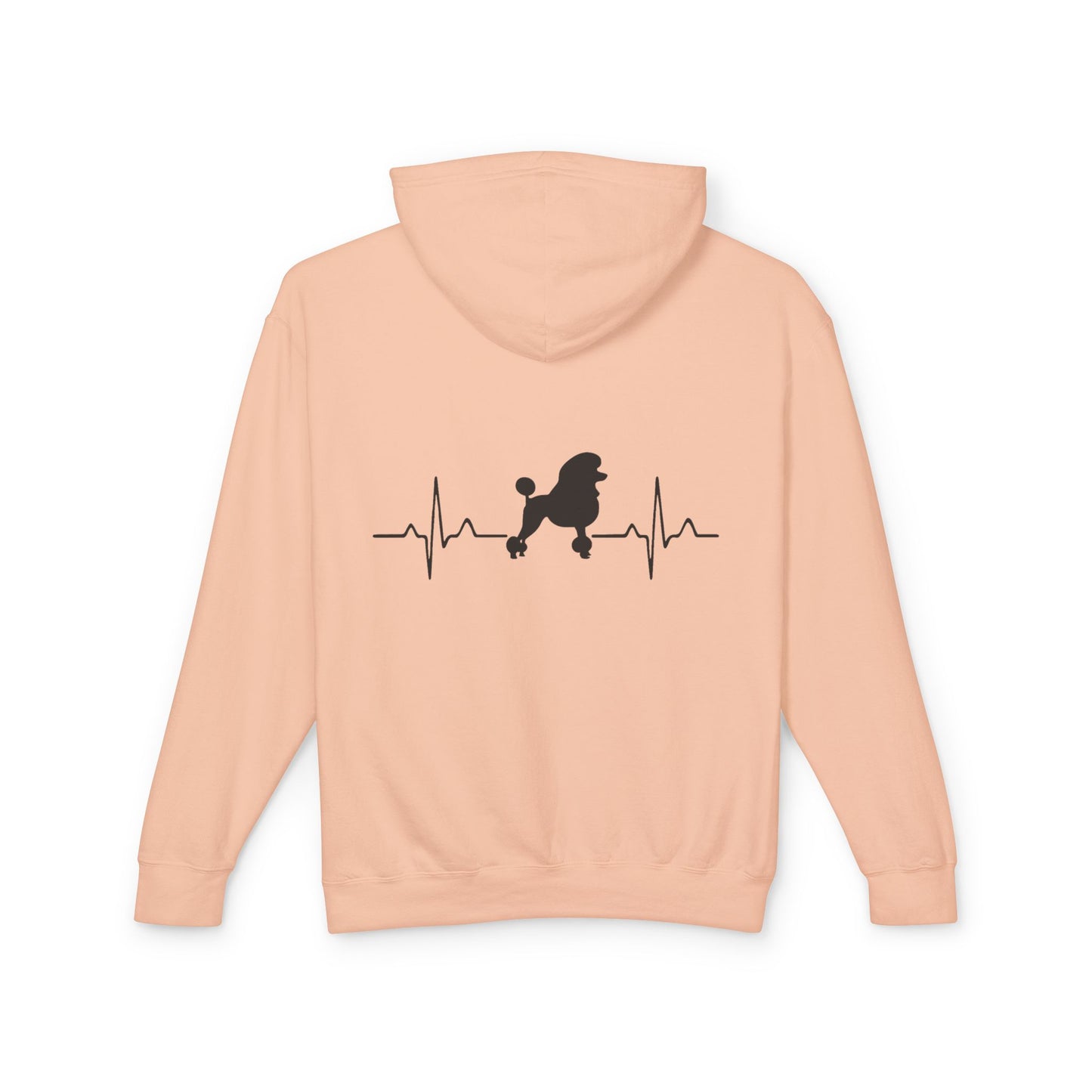 My Heart Beats For Poodles Unisex Lightweight Hoodie