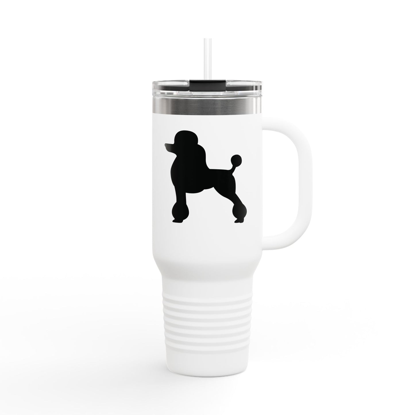 Poodle Silhouette Insulated Travel Mug