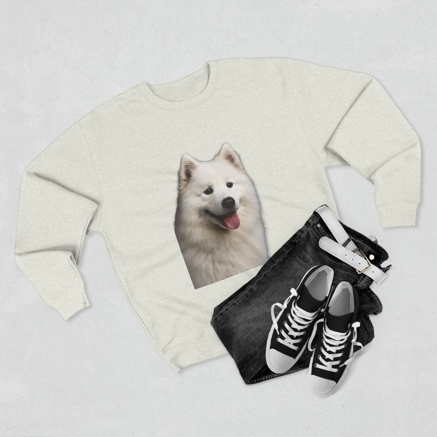 Samoyed Head Unisex Crewneck Sweatshirt