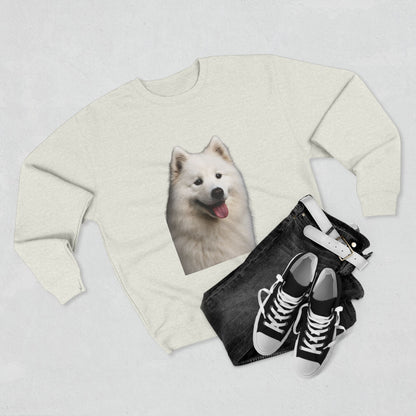 Samoyed Head Unisex Crewneck Sweatshirt