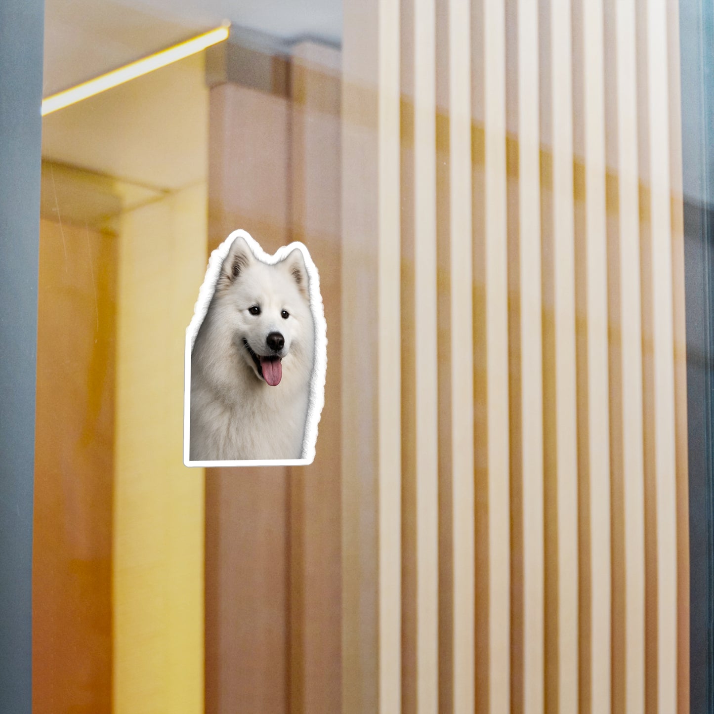 Samoyed Head Vinyl Decal