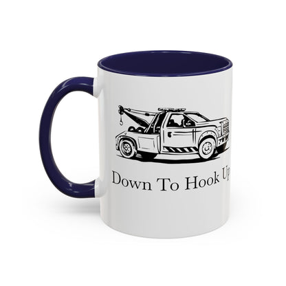 Down To Hook Up 2-Tone Coffee Mug