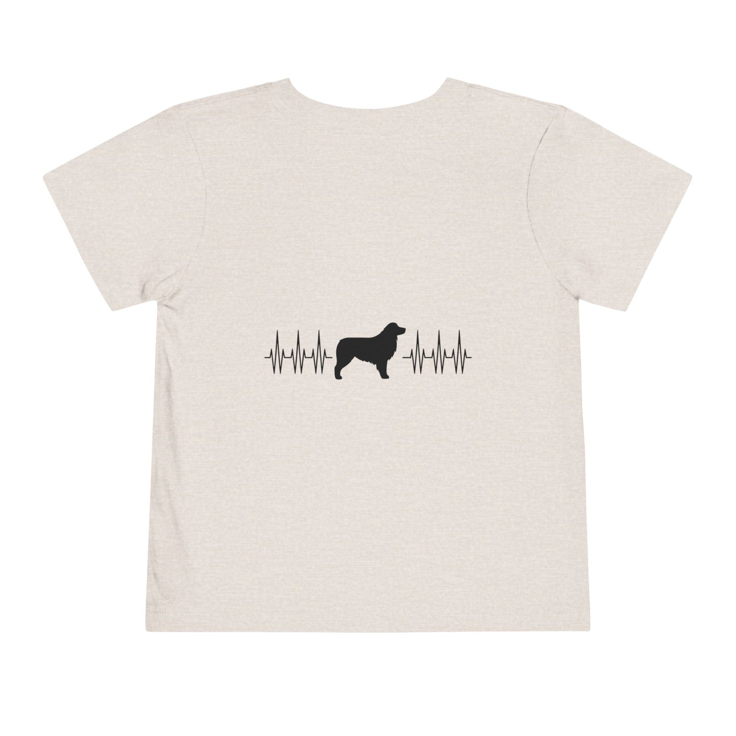 My Heart Beats For Aussies Toddler Unisex Short Sleeve Crewneck Tee