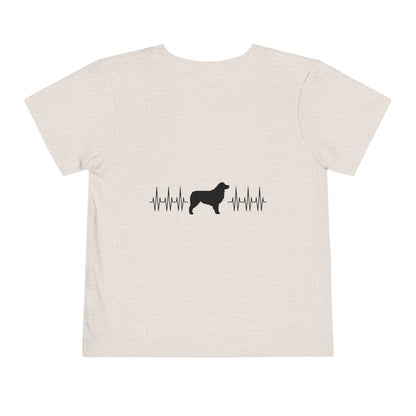 My Heart Beats For Aussies Toddler Unisex Short Sleeve Crewneck Tee
