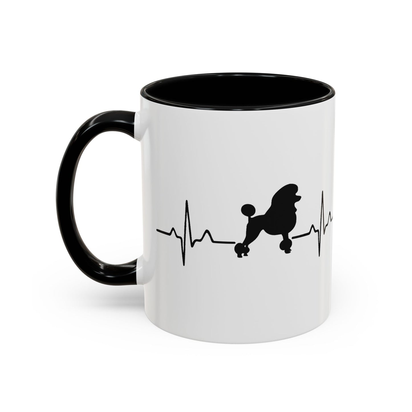 My Heart Beats For Poodles 2-Tone Coffee Mug