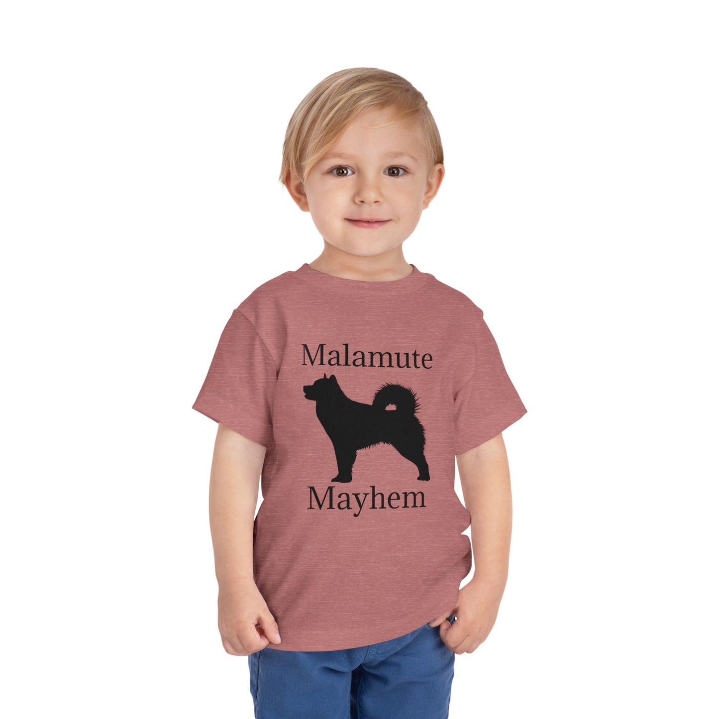Malamute Mayhem Toddler Unisex Short Sleeve Crewneck Tee
