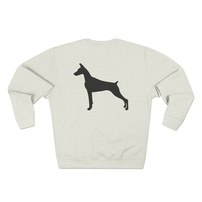 Doberman Silhouette Unisex Crewneck Sweatshirt