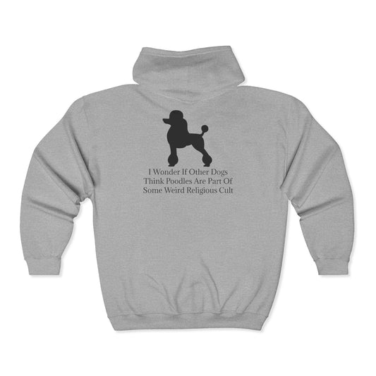 I Wonder Unisex Full Zip Hoodie