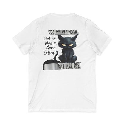 Duct, Duct, Tape Unisex Short Sleeve V-Neck Tee